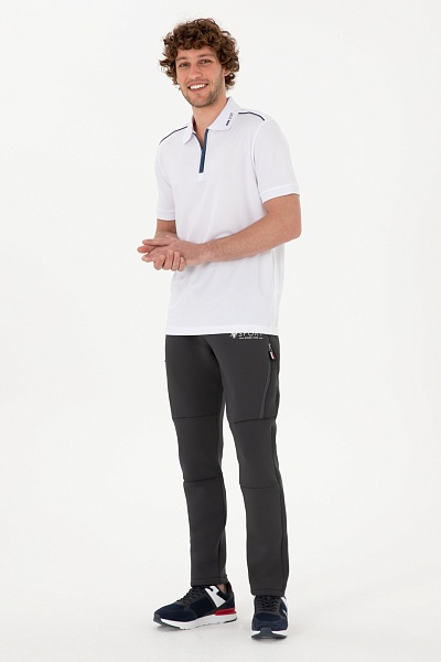 Футболка-поло молнией на воротнике - G081SZ0110S_PENCO Футболка муж. (VR013, XS)