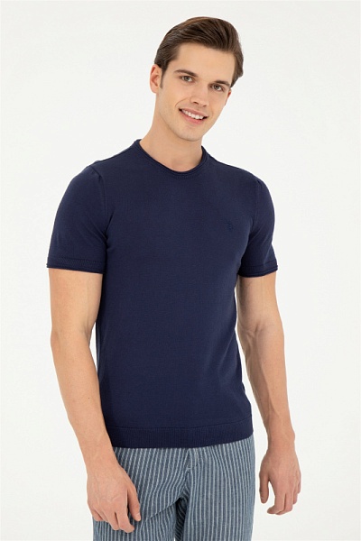 Футболка базовая трикотажная - G081SZ0TK0FORLA-IY24 Кофта муж. (VR033, 3XL)