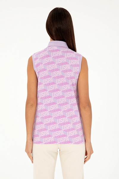 Футболка-поло из хлопка с принтом - G082GL0110GENTAF Футболка жен. (VR034, XL)