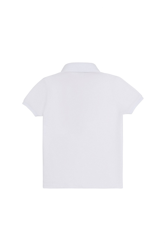 Футболка-поло из хлопка c принтом на планке для девочек - G084SZ0110TP01-IY024 Футболка жен. детс. (VR013, 3_4)