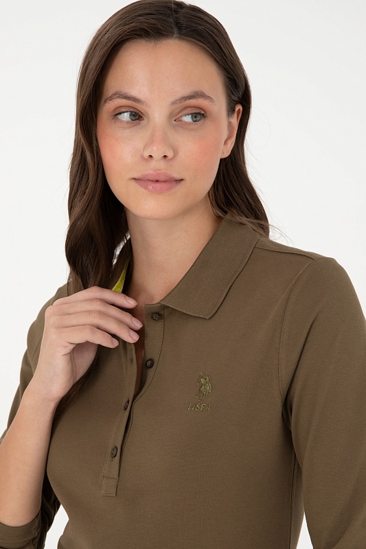 Поло с длинным рукавом из хлопка - G082SZ0820TPG_SK024 Толстовка жен. (VR027, XS)
