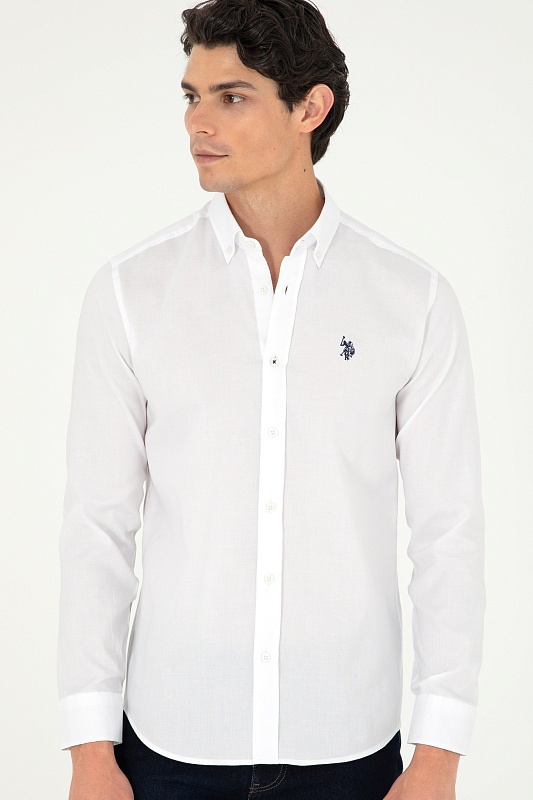 Рубашка из хлопка приталенная - G081SZ0040CEDRO024K Сорочка муж. (VR013, 4XL)