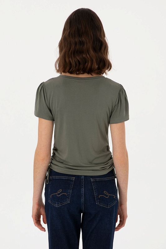Футболка из модала с V-образным вырезом - G082SZ0110SUPRA Футболка жен. (VR111, S)