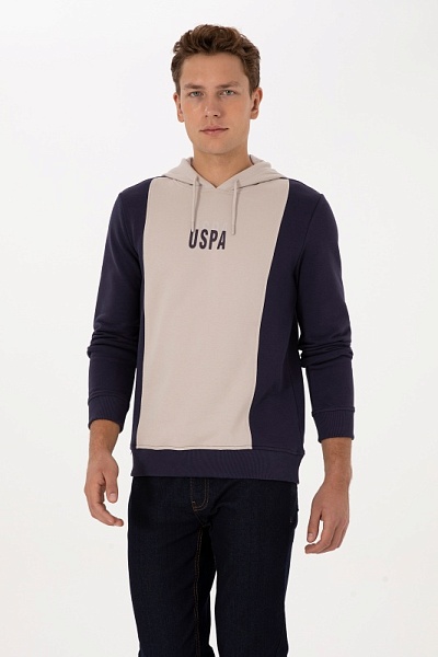 Худи с контрастными вставками - G081SZ0820E_ZYLEM Толстовка муж. (VR074, XL)