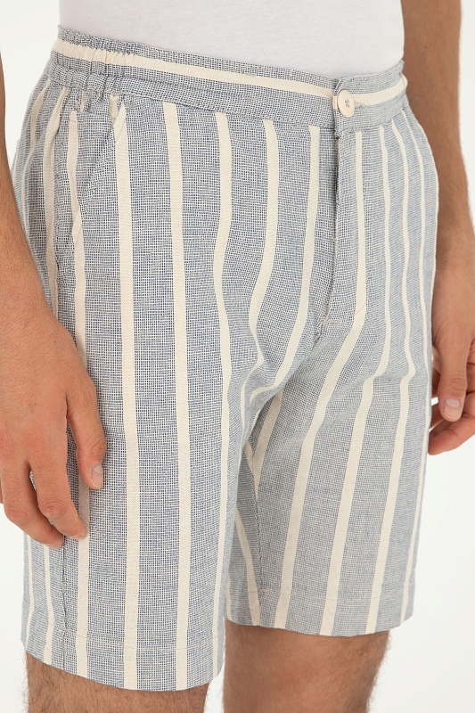 Шорты из хлопка в полоску - G081SZ0310BOLDIS Бермуды муж. (VR045, 29)