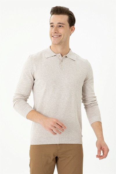 Поло с длинным рукавом трикотажное - G081SZ0TK0RAHAB-23K Кофта муж. (VR225, M)