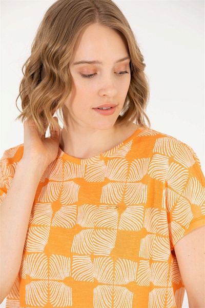 Футболка с узором - G082SZ0110MADE Футболка жен. (VR051, XS)