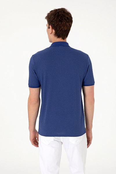 Футболка-поло трикотажная с молнией на воротнике - G081SZ0110BENDEL Футболка муж. (VR059, XS)