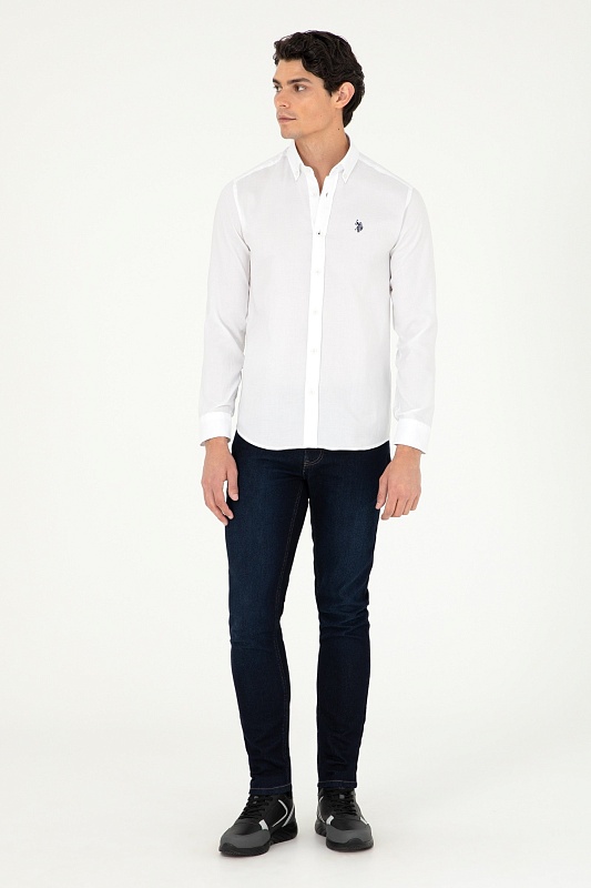 Рубашка из хлопка приталенная - G081SZ0040CEDRO024K Сорочка муж. (VR013, 4XL)