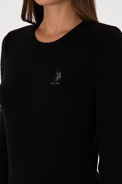 Джемпер из хлопка с косами приталенный - G082SZ0TK0KARLA_BSK25 Кофта жен. (VR046, M)