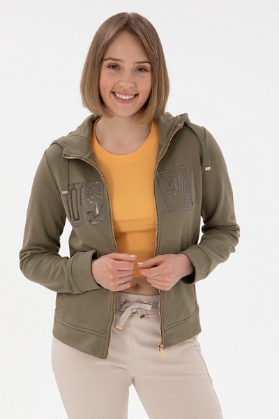 Толстовка на молнии с капюшоном - G082SZ0820SW0125 Толстовка жен. (VR052, L)