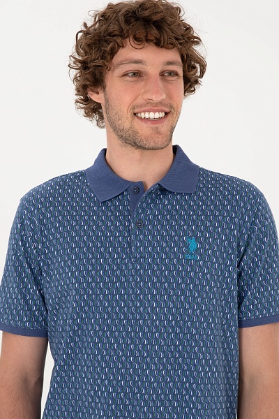 Футболка-поло из хлопка с узором - G081SZ0110LAST Футболка муж. (VR059, XS)
