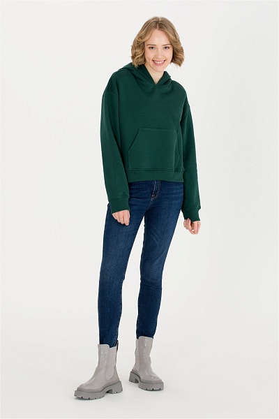 Худи укороченное оверсайз - G082SZ0820KUR Толстовка жен. (VR054, 2XS)