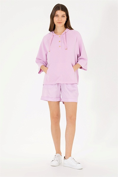 Худи с коротким рукавом - G082SZ0820MALTI Толстовка жен. (VR211, XL)
