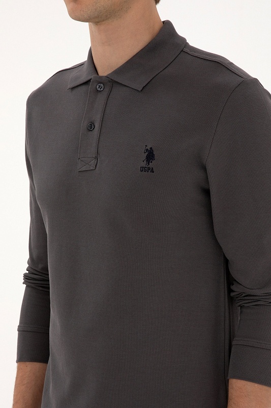 Поло с длинным рукавом из хлопка - G081SZ0820TP01SK025 Толстовка муж. (VR024, XS)