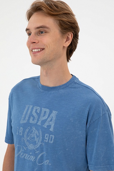 Футболка из хлопка с принтом - G081SZ0110D_FLAMY Футболка муж. (VR028, XL)