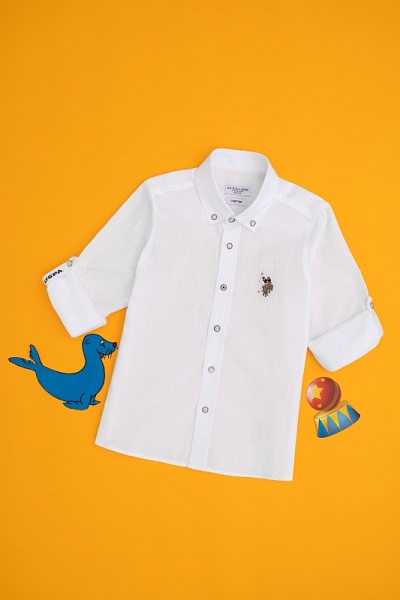 Рубашка хлопковая для мальчиков - G083SZ0040ENZOKIDS025Y Сорочка муж. детс. (VR013, 5_6)
