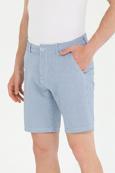 Шорты в полоску - G081SZ0310GELLER Бермуды муж. (VR036, 31)
