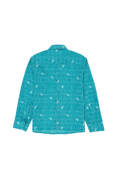 Рубашка с узором прямая для мальчиков - G083SZ0040ERDOS Сорочка муж. детс. (VR090, 8_9)