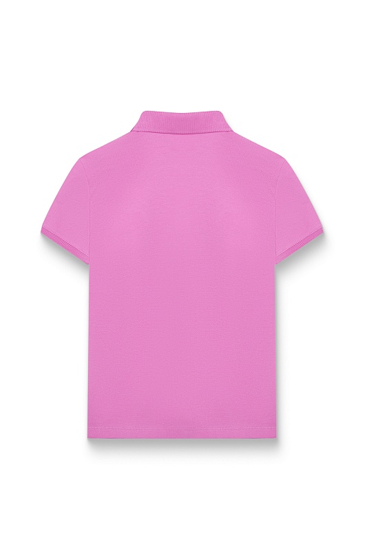 Футболка-поло из хлопка c принтом на планке для девочек - G084SZ0110TP01-IY024 Футболка жен. детс. (VR037, 4_5)