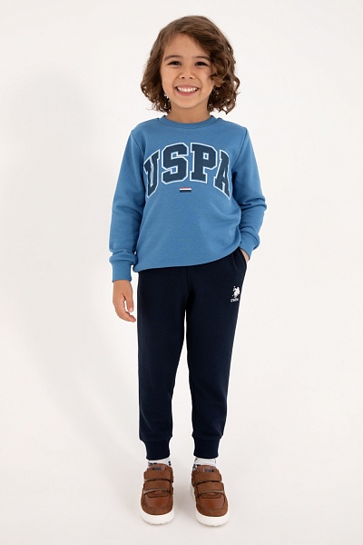 Свитшот и спортивные брюки хлопковые для мальчиков - G083SZ0HF0US2227 Костюм дом. муж. детс. (VR036, 4_5)