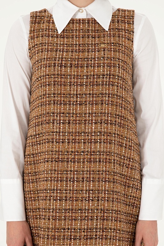Твидовый сарафан мини - G082SZ0320NERON Платье жен. (VR153, 38)