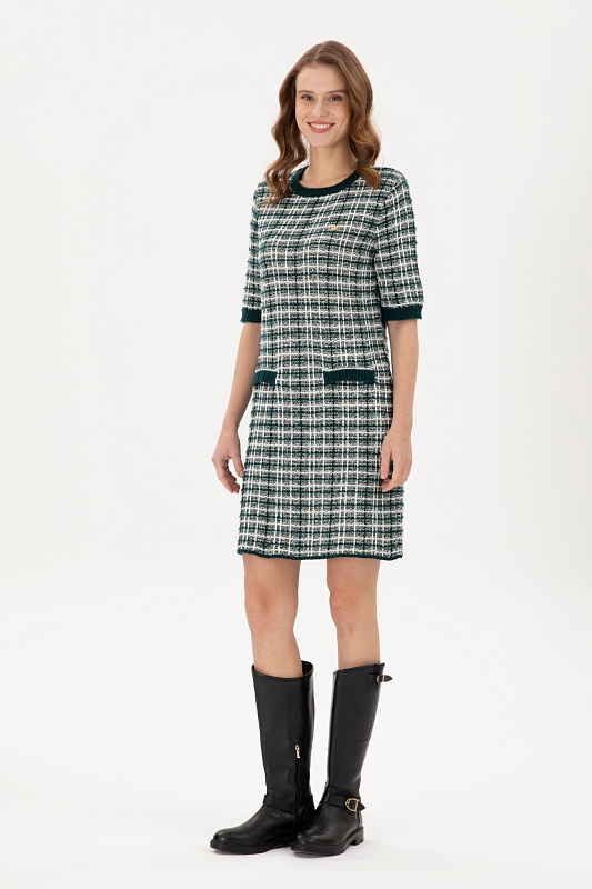 Платье мини твидовое - G082SZ0TE0HAZIL Платье жен. (VR079, XS)