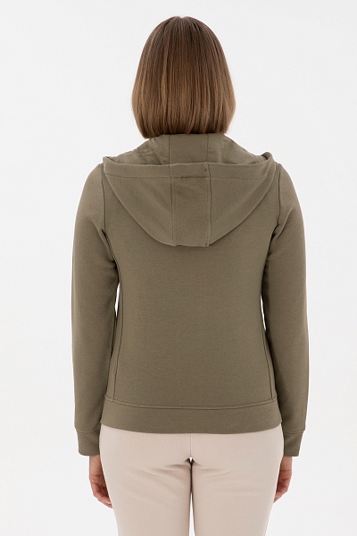 Толстовка на молнии с капюшоном - G082SZ0820SW0125 Толстовка жен. (VR052, S)