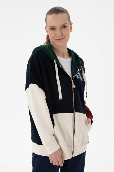Толстовка на молнии с капюшоном - G082SZ0820RAE Толстовка жен. (VR033, 2XS)
