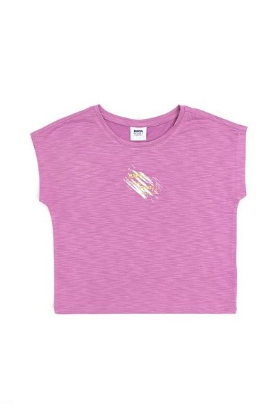 Футболка из модала с принтом для девочек - G084SZ0110PEXI_SKIDS Футболка жен. детс. (VR037, 3_4)