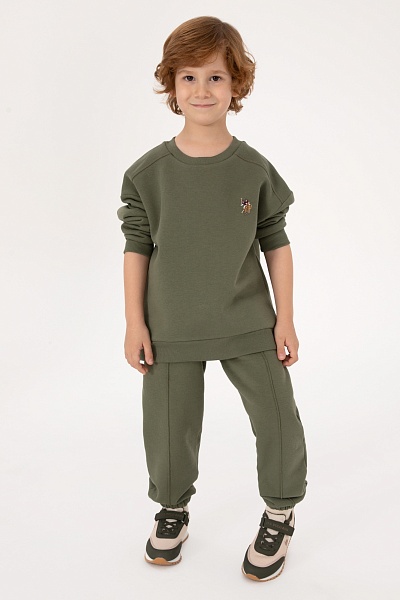 Свитшот и спортивные брюки хлопковые для мальчиков - G083SZ0HF0US2228 Костюм дом. муж. детс. (VR027, 14_15)