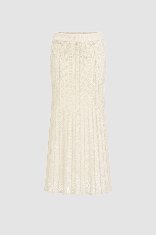 Юбка миди ажурной вязки с хлопком - G082SZ0TL0BULT_E Юбка жен. (VR256, S)