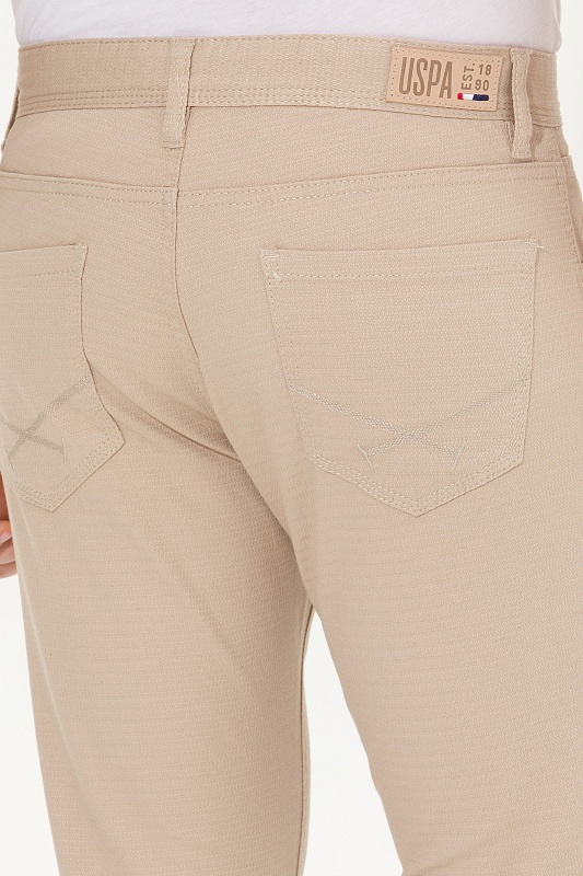 Брюки из хлопка с мелким фактурным узором прямые - G081SZ0780MICEL22K Брюки муж. (VR049, 40)