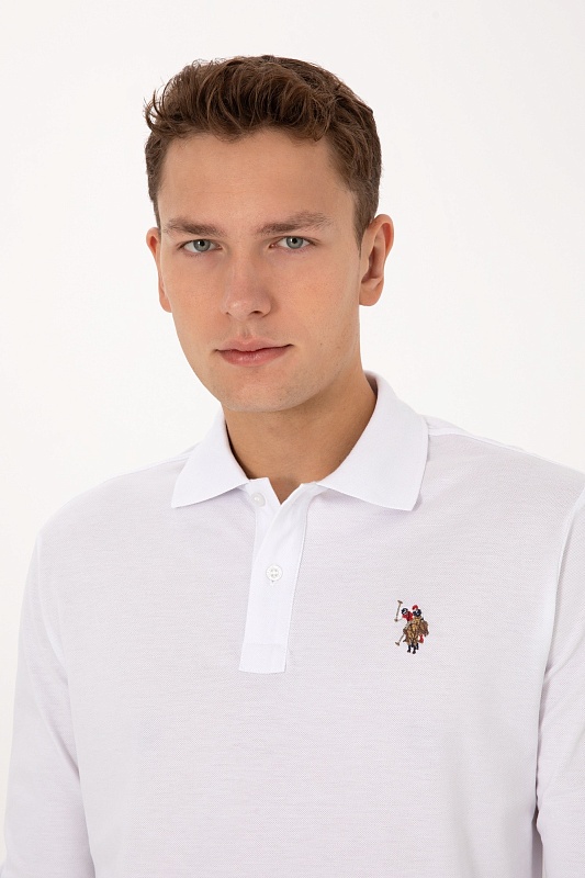 Поло с длинным рукавом из хлопка - G081SZ0820E_GTPSK025 Толстовка муж. (VR013, XL)
