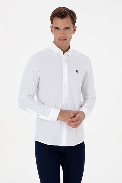 Рубашка из хлопка приталенная - G081SZ0040CEDRO025K Сорочка муж. (VR013, XL)