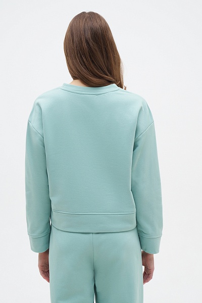 Свитшот с хлопком укороченный - G082SZ0820R_FELTA_SK024 Толстовка жен. (VR048, XS)