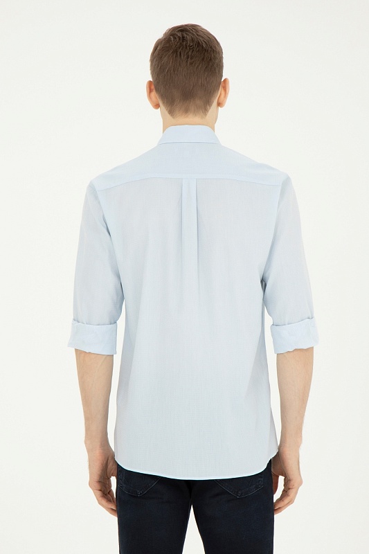 Рубашка из хлопка приталенная - G081SZ0040NOVAYA024Y Сорочка муж. (VR003, 5XL)