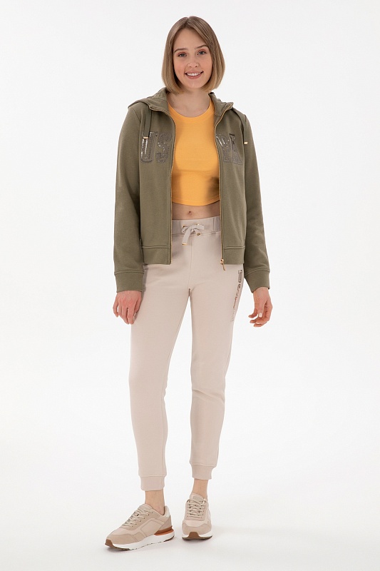 Толстовка на молнии с капюшоном - G082SZ0820SW0125 Толстовка жен. (VR052, S)