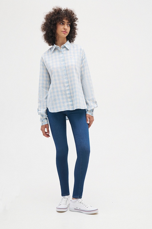 Рубашка из хлопка с добавлением льна прямая - G082SZ0040ALEXISTA Сорочка жен. (VR003, 40)