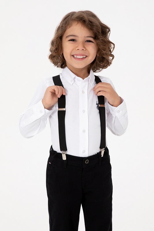 Рубашкаиз смесового хлопка для мальчиков - G083SZ0040E_METOKIDS25K Сорочка муж. детс. (VR013, 3_4)