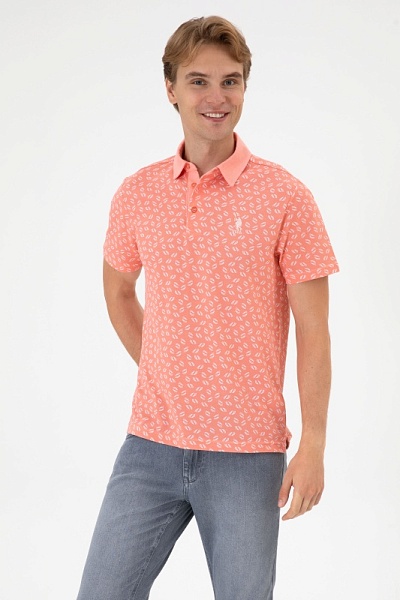 Футболка-поло из хлопка с принтом - G081SZ0110BUSAR Футболка муж. (VR041, S)