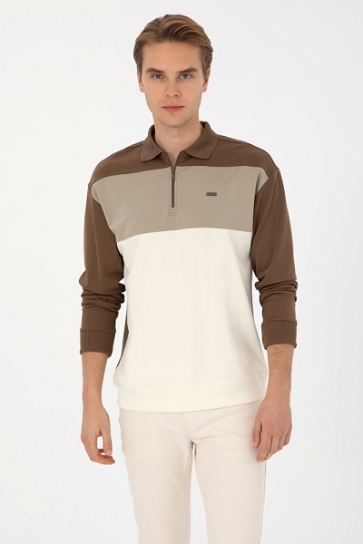 Ситшот с отложным воротником на молнии - G081SZ0820E_HANZAS Толстовка муж. (VR027, XL)