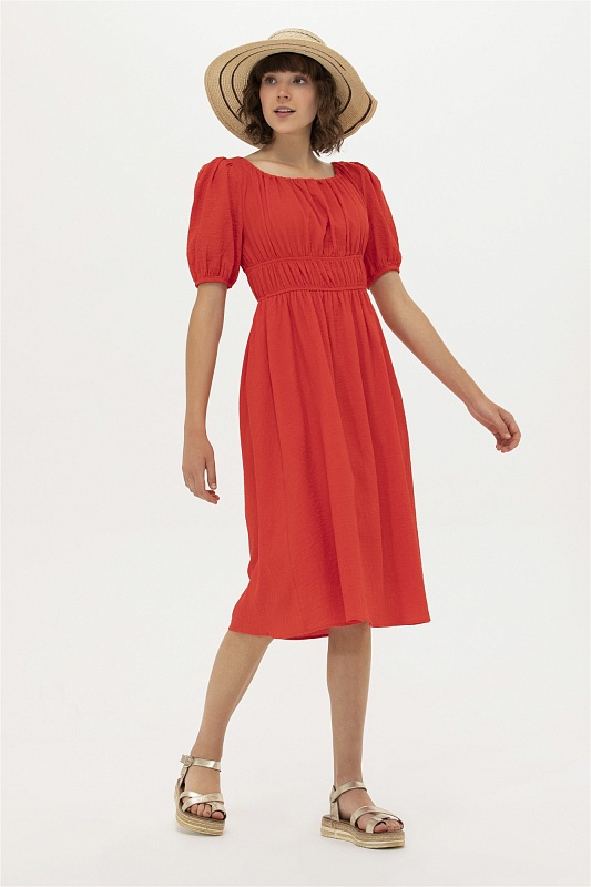 Платье миди из хлопка - G082SZ0320AZIRA Платье жен. (VR030, 42)