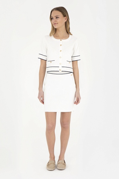 Юбка мини на резинке трикотажная - G082SZ0TL0KINOYA Юбка жен. (VR071, 2XS)
