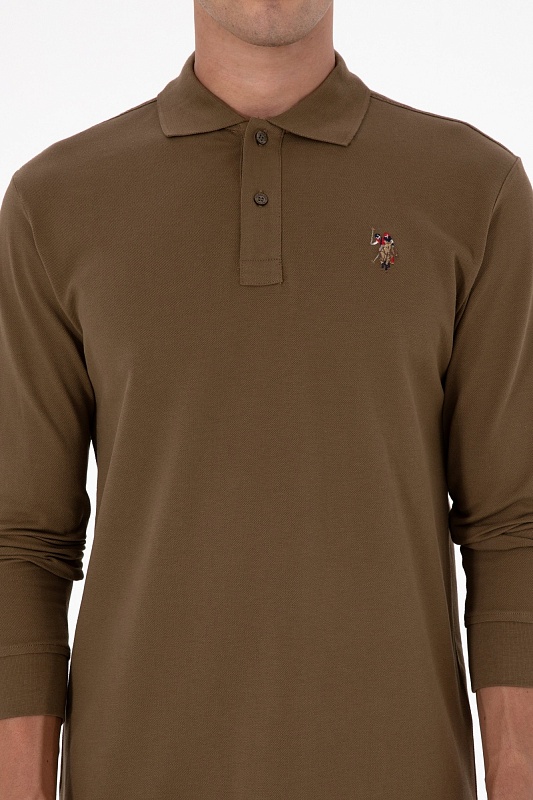 Поло с длинным рукавом из хлопка - G081SZ0820E_GTPSK025 Толстовка муж. (VR027, 2XL)