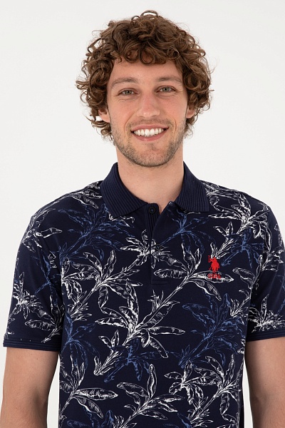 Футболка-поло из хлопка с принтом - G081SZ0110WALO Футболка муж. (VR033, 2XL)