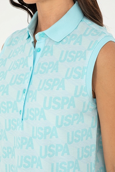 Футболка-поло из хлопка с принтом - G082GL0110GENTAF Футболка жен. (VR090, L)