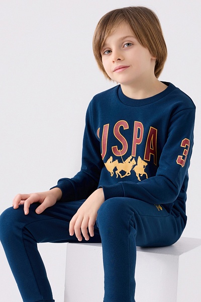 Свитшот и спортивные брюки для мальчиков - G083SZ0HF0US1908 Костюм дом. муж. детс. (VR028, 14_15)