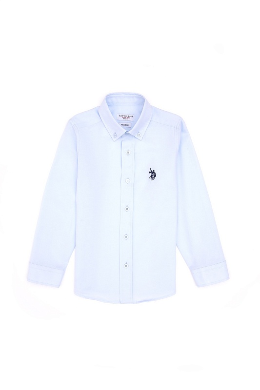 Рубашкаиз смесового хлопка для мальчиков - G083SZ0040E_METOKIDS25K Сорочка муж. детс. (VR003, 3_4)