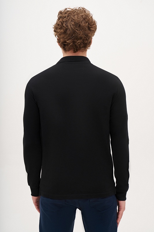 Поло с длинным рукавом из хлопка - G081SZ0820TP01SK024_R Толстовка муж. (VR046, XL)